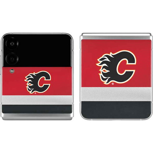 NHL Calgary Flames Jersey Galaxy Z Flip4 5G Skin