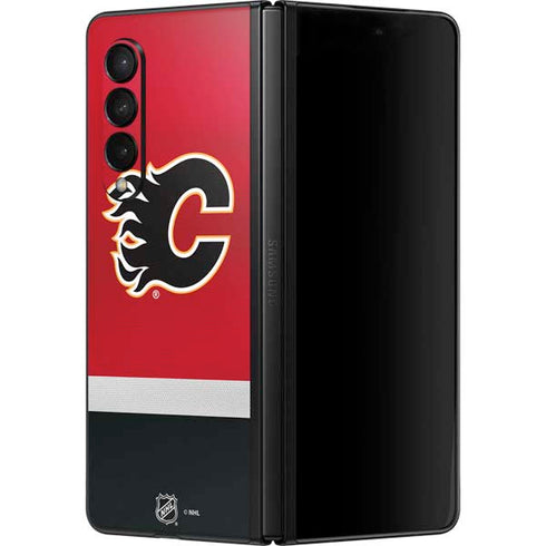 NHL Calgary Flames Jersey Galaxy Z Fold3 5G Skin