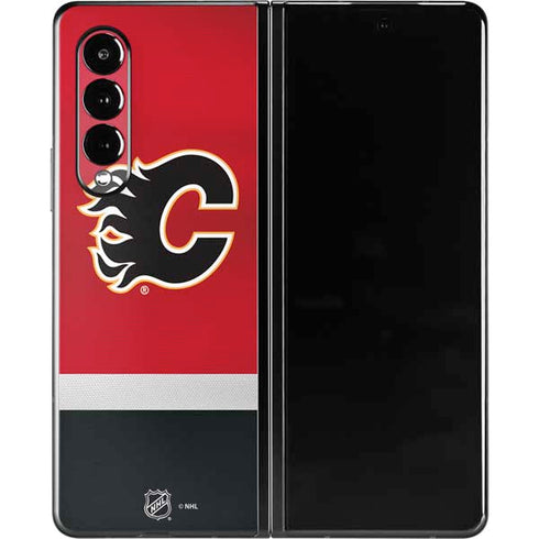NHL Calgary Flames Jersey Galaxy Z Fold3 5G Skin