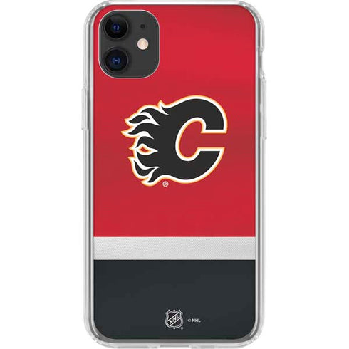 NHL Calgary Flames Jersey iPhone 11 Clear Case