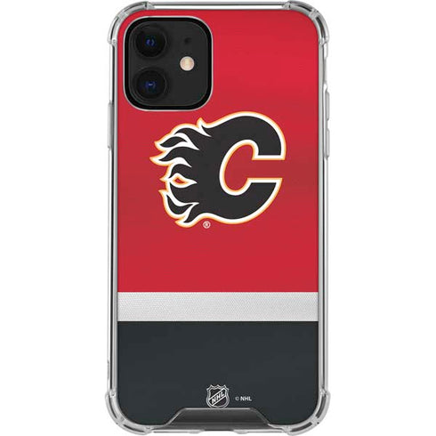 NHL Calgary Flames Jersey iPhone 12 Clear Case