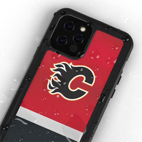 NHL Calgary Flames Jersey iPhone 12 Pro Waterproof Case