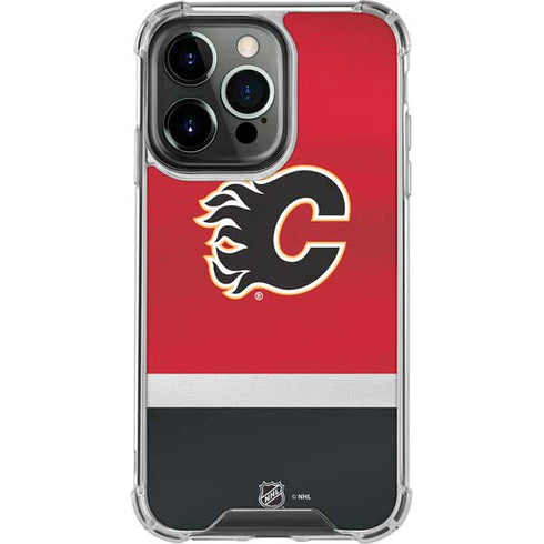 NHL Calgary Flames Jersey iPhone 13 Pro Clear Case