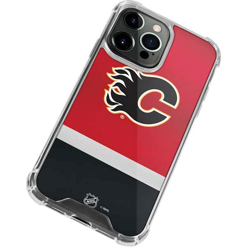 NHL Calgary Flames Jersey iPhone 13 Pro Clear Case