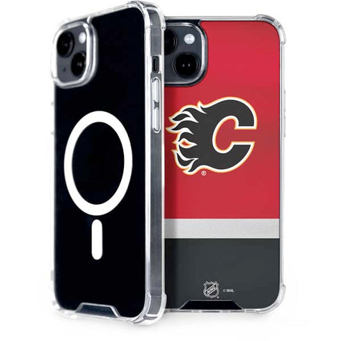NHL Calgary Flames Jersey iPhone 15 Plus MagSafe Case