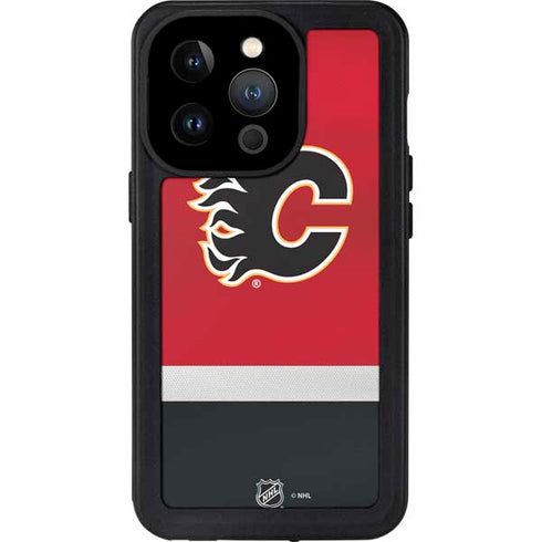NHL Calgary Flames Jersey iPhone 14 Pro Waterproof Case