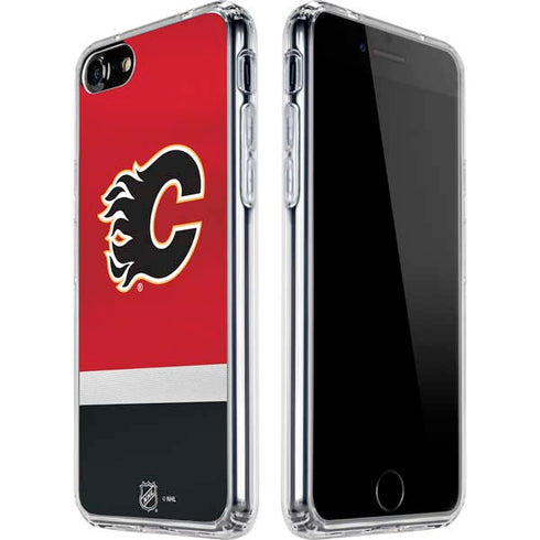 NHL Calgary Flames Jersey iPhone SE (2nd & 3rd Gen) Clear Case