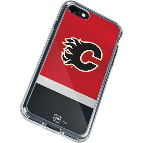 NHL Calgary Flames Jersey iPhone SE (2nd & 3rd Gen) Clear Case