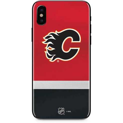 NHL Calgary Flames Jersey iPhone XS Skin