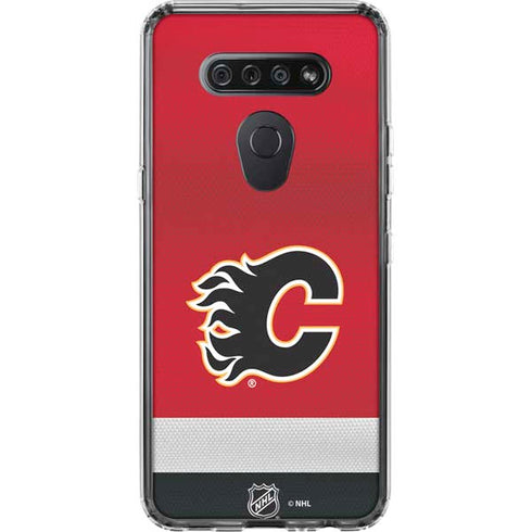 NHL Calgary Flames Jersey LG K51/Q51 Clear Case