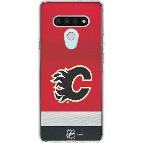 NHL Calgary Flames Jersey LG Stylo 6 Clear Case