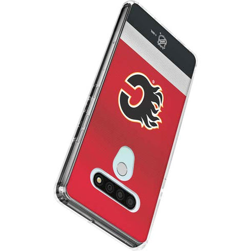 NHL Calgary Flames Jersey LG Stylo 6 Clear Case