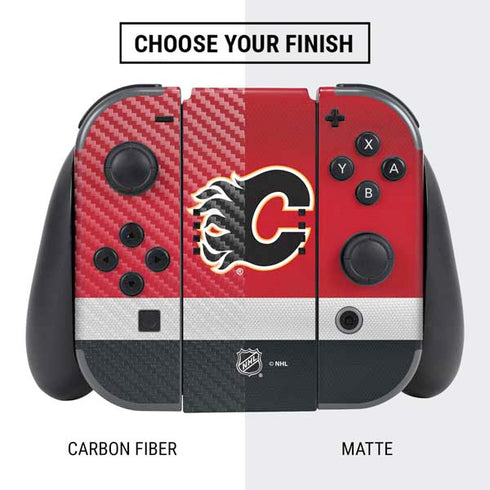 NHL Calgary Flames Jersey Nintendo Switch Bundle Skin