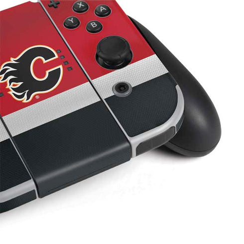 NHL Calgary Flames Jersey Nintendo Switch OLED (2021) Skin