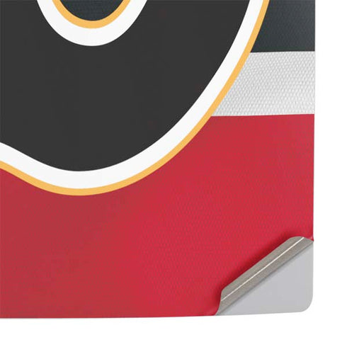 NHL Calgary Flames Jersey PS5 Slim Digital Edition Console Skin