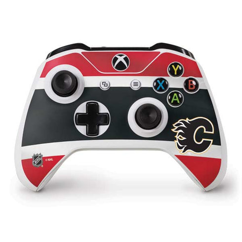 NHL Calgary Flames Jersey Xbox One S Controller Skin