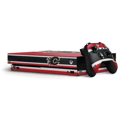 NHL Calgary Flames Jersey Xbox One X Bundle Skin