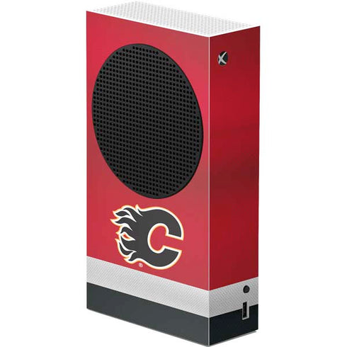 NHL Calgary Flames Jersey Xbox Series S Console Skin