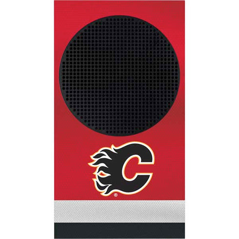 NHL Calgary Flames Jersey Xbox Series S Console Skin