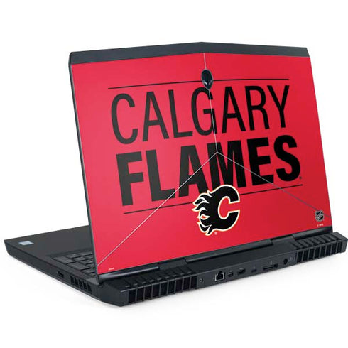NHL Calgary Flames Lineup Dell Alienware Skin