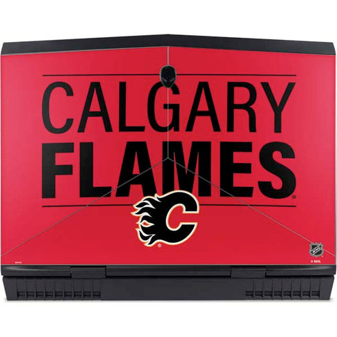 NHL Calgary Flames Lineup Dell Alienware Skin