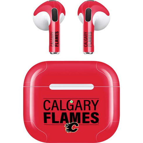 NHL Calgary Flames Lineup Apple AirPods (3rd Gen 2021) Skin