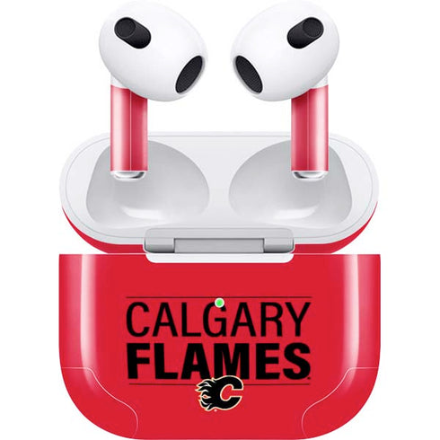 NHL Calgary Flames Lineup Apple AirPods (3rd Gen 2021) Skin