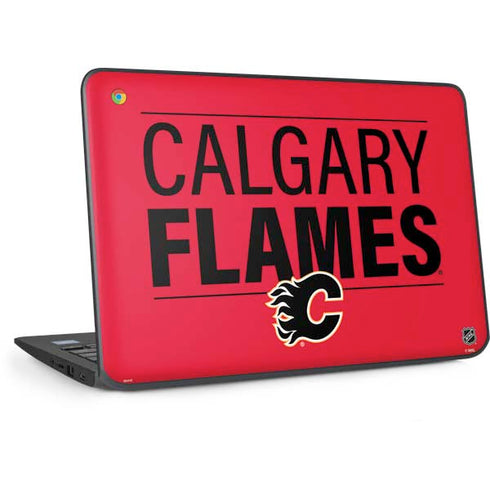 NHL Calgary Flames Lineup HP Chromebook Skin