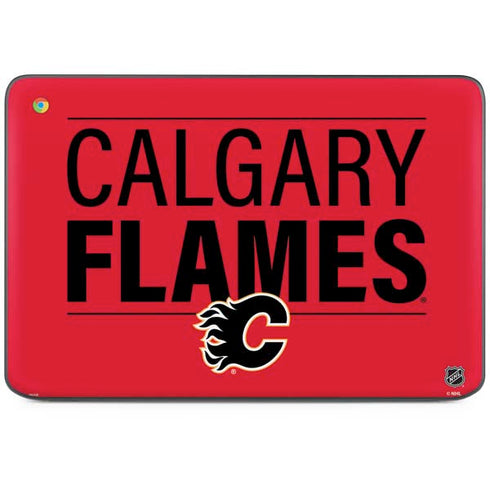 NHL Calgary Flames Lineup HP Chromebook Skin