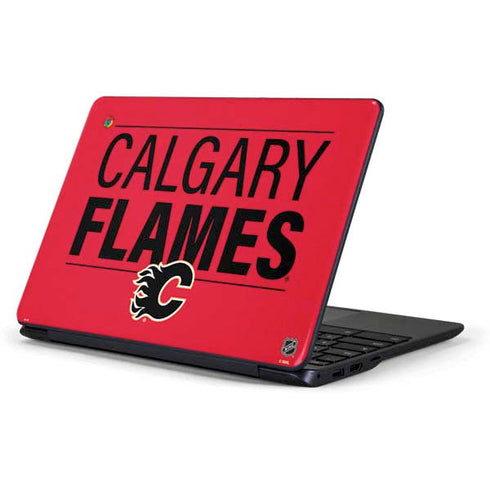 NHL Calgary Flames Lineup Samsung Chromebook Skin