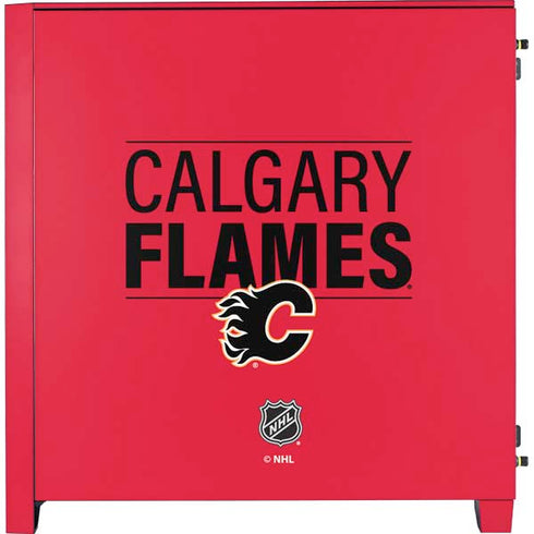 NHL Calgary Flames Lineup Corsair 4000D Tempered Glass Mid-Tower ATX Case Skin