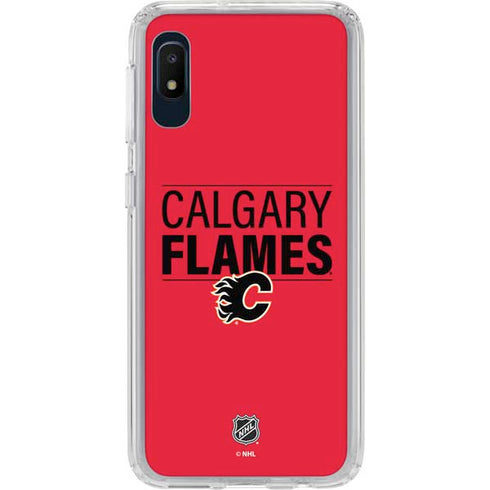 NHL Calgary Flames Lineup Galaxy A10e Clear Case