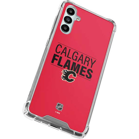 NHL Calgary Flames Lineup Galaxy A14 5G Clear Case