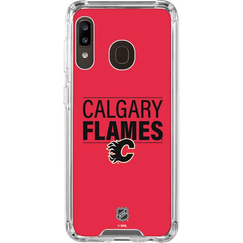 NHL Calgary Flames Lineup Galaxy A30 Clear Case