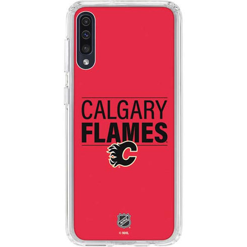 NHL Calgary Flames Lineup Galaxy A50 Clear Case