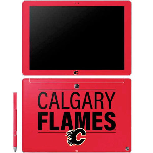 NHL Calgary Flames Lineup Galaxy Book 12in Skin