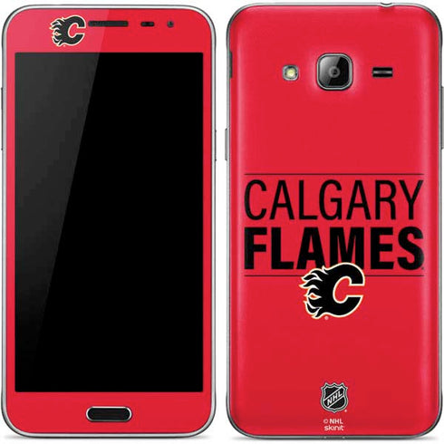 NHL Calgary Flames Lineup Galaxy J3 Skin