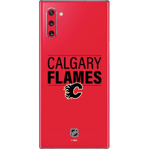 NHL Calgary Flames Lineup Galaxy Note 10 Skin