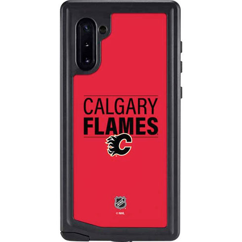 NHL Calgary Flames Lineup Galaxy Note 10 Waterproof Case