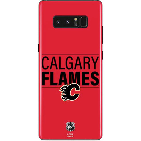 NHL Calgary Flames Lineup Galaxy Note 8 Skin