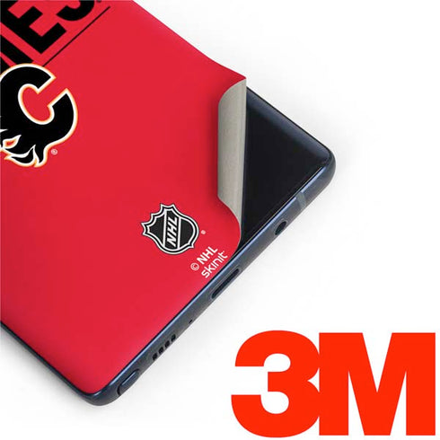 NHL Calgary Flames Lineup Galaxy Note 9 Skin