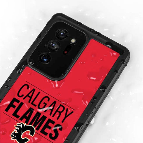 NHL Calgary Flames Lineup Galaxy Note20 Ultra 5G Waterproof Case