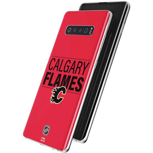 NHL Calgary Flames Lineup Galaxy S10 Plus Skin