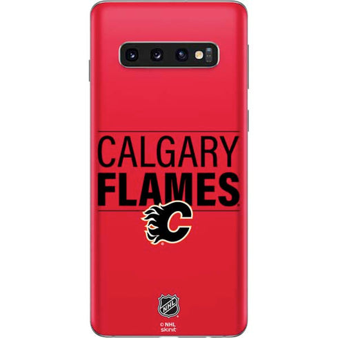 NHL Calgary Flames Lineup Galaxy S10 Skin