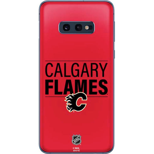 NHL Calgary Flames Lineup Galaxy S10e Skin