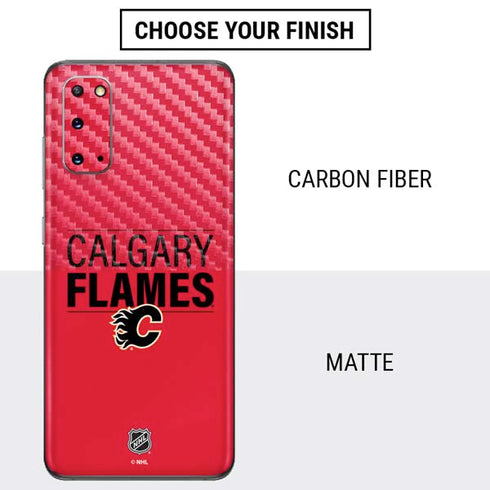 NHL Calgary Flames Lineup Galaxy S20 Skin