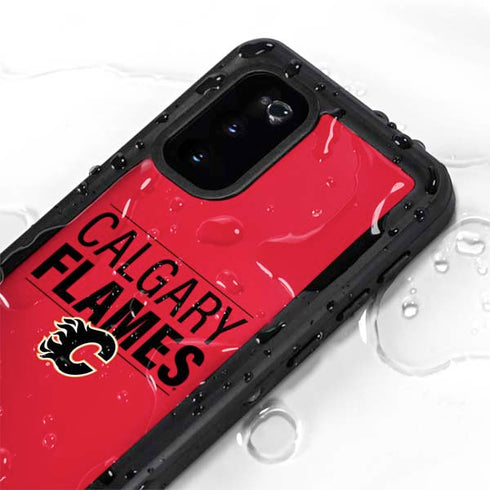 NHL Calgary Flames Lineup Galaxy S20 Waterproof Case