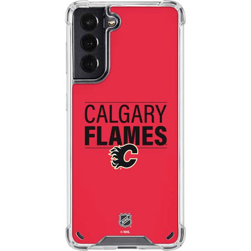 NHL Calgary Flames Lineup Galaxy S21 5G Clear Case