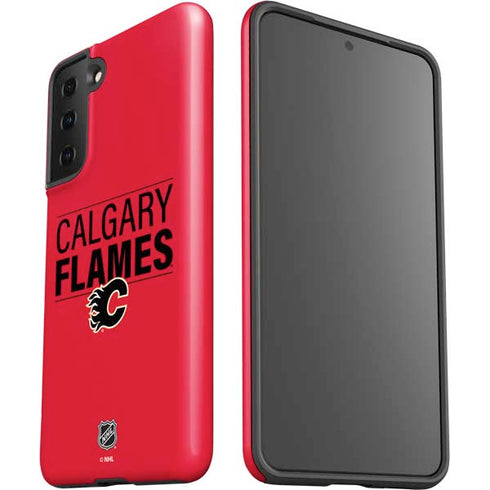 NHL Calgary Flames Lineup Galaxy S21 FE Pro Case