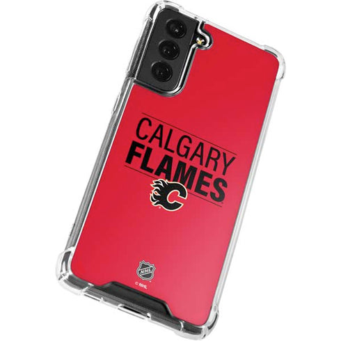 NHL Calgary Flames Lineup Galaxy S22 Plus Clear Case